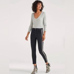7 For All Mankind B(air) High Waist Skinny With Snake Side Stripe Size 27